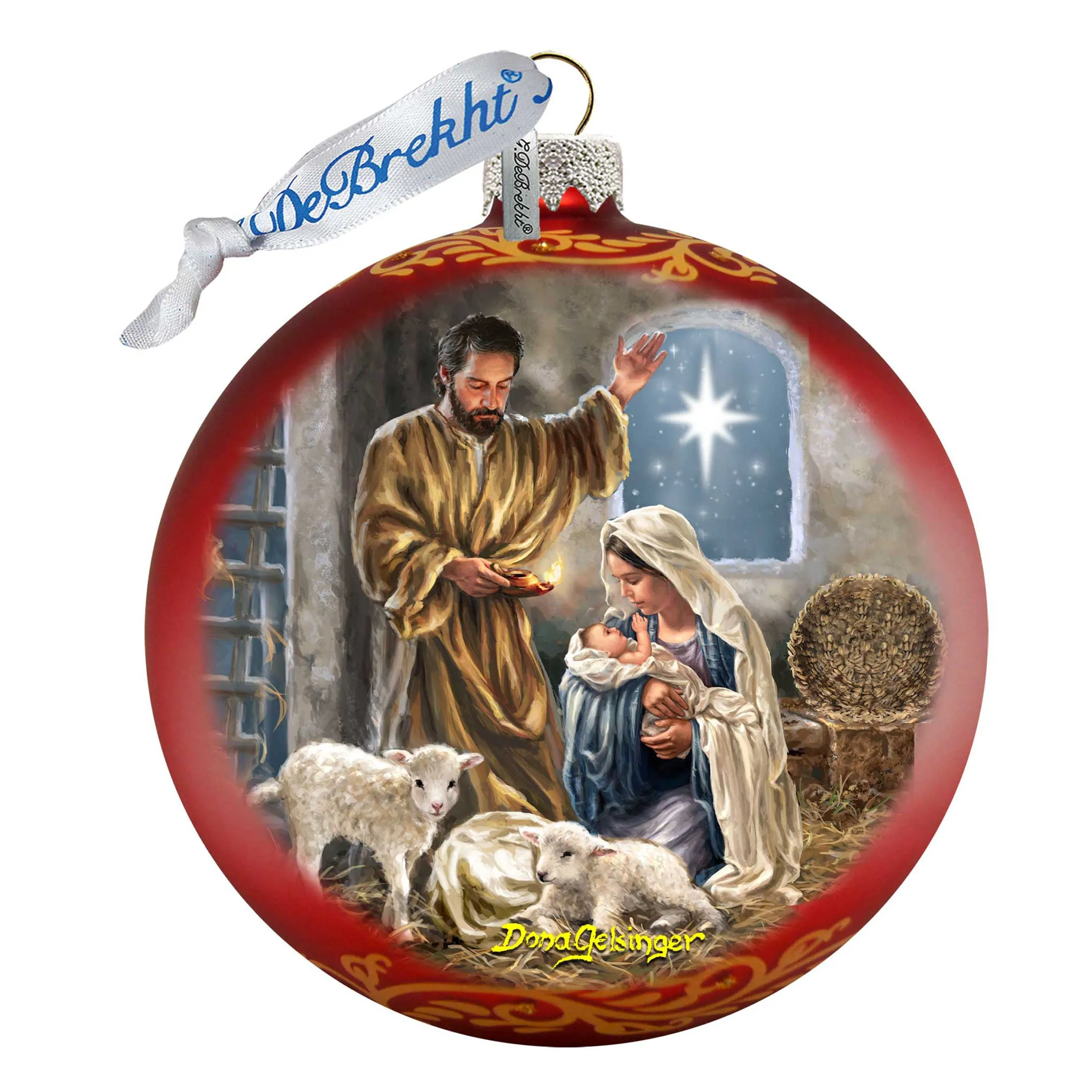 A Star Is Born Glass Ornament Limited Edition by G. DeBrekht - Nativity Holiday Décor - 73909