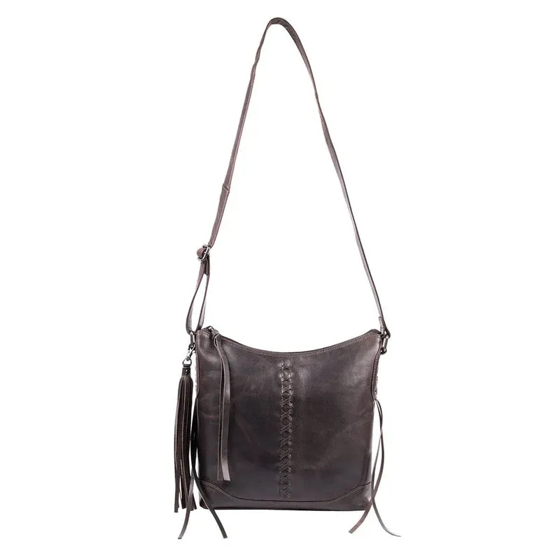 Blake Leather Concealed Carry Scooped Leather Crossbody Purse