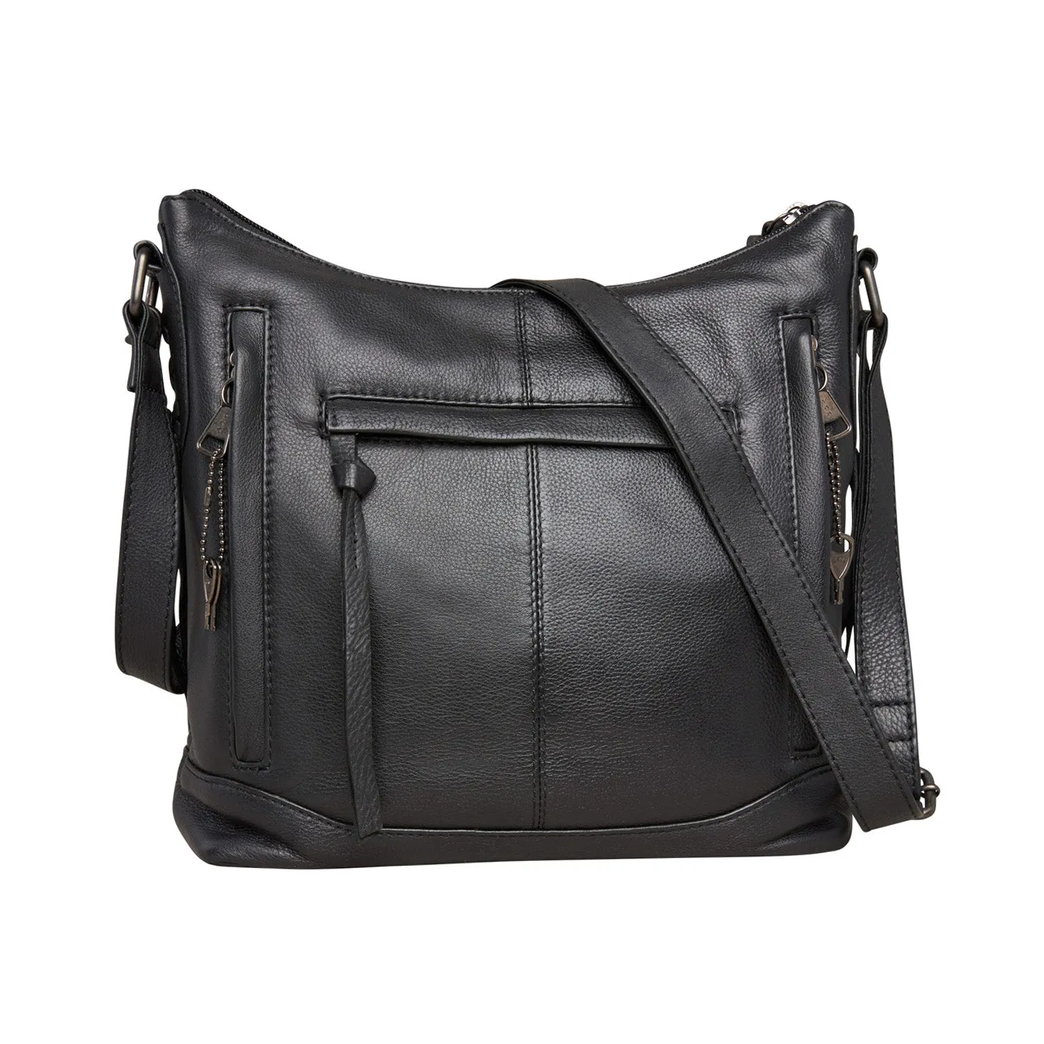 Blake Leather Concealed Carry Scooped Leather Crossbody Purse