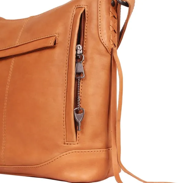 Blake Leather Concealed Carry Scooped Leather Crossbody Purse