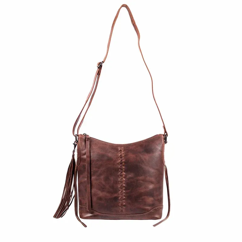 Blake Leather Concealed Carry Scooped Leather Crossbody Purse