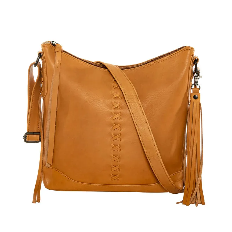 Blake Leather Concealed Carry Scooped Leather Crossbody Purse