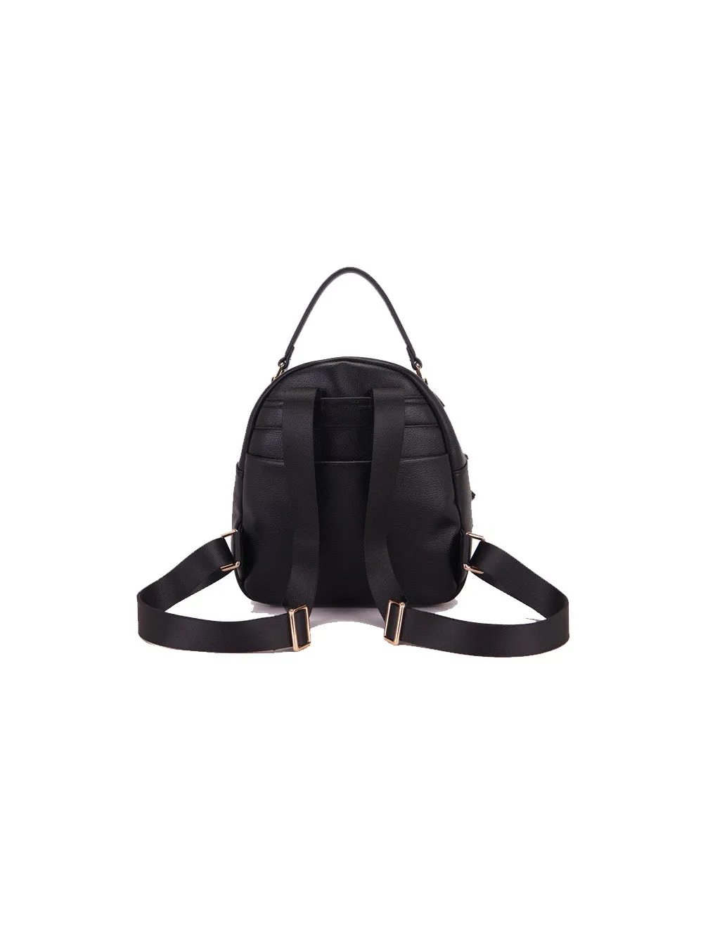 Box Logo Big Round Backpack Synt. Tumbled - Black