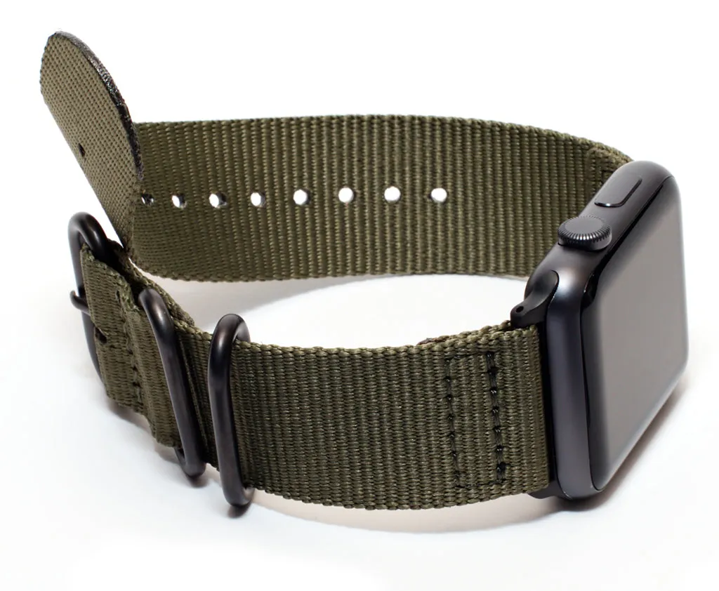 Carterjett Nylon Apple Watch Band in Olive