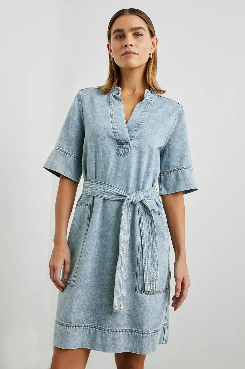 Chancey Dress Faded Indigo