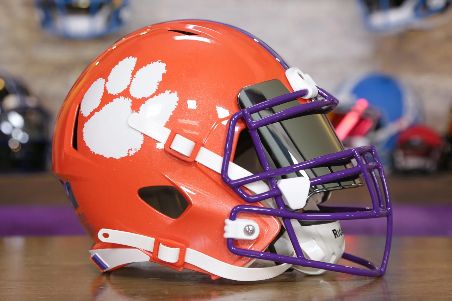 Clemson Tigers Riddell Speed Replica Helmet - GG Edition 00233