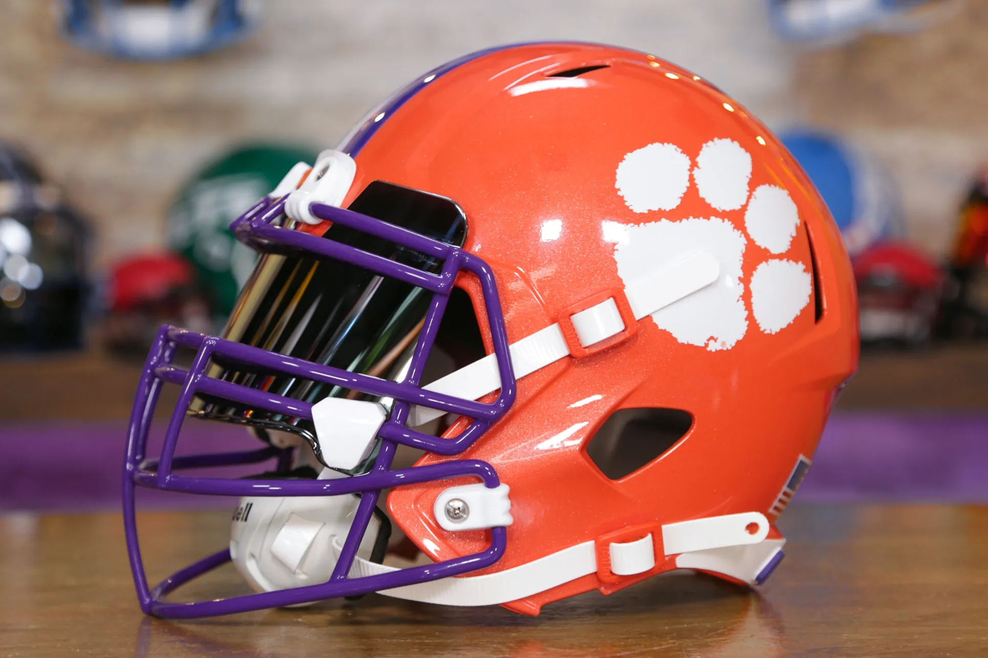 Clemson Tigers Riddell Speed Replica Helmet - GG Edition 00233