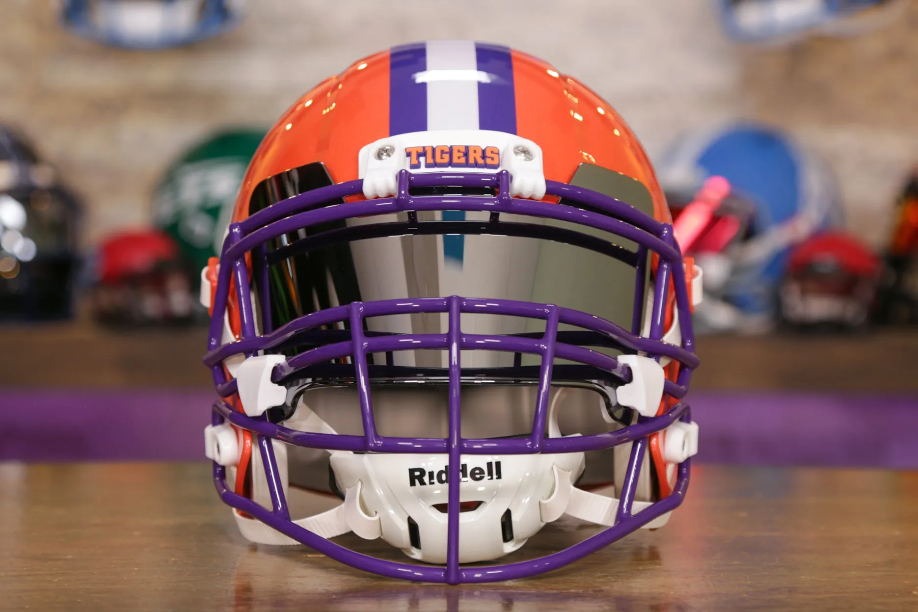 Clemson Tigers Riddell Speed Replica Helmet - GG Edition 00233