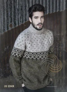 Einir Mens Wool Sweater Green