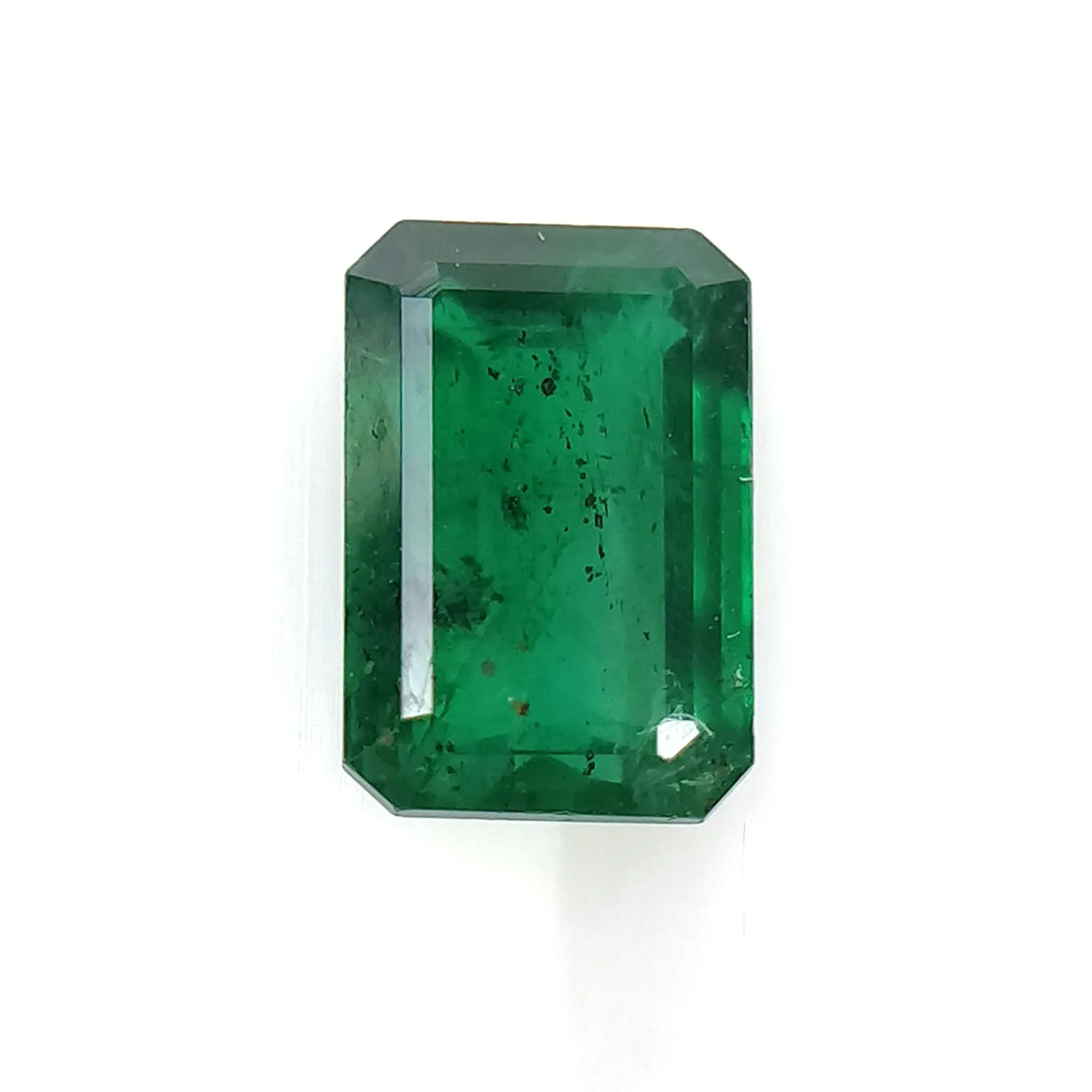 EMERALD Gemstone Normal Cut : 1.22cts Natural Untreated Unheated Green Emerald Octagon Shape 7.6*5.2mm (With Video)