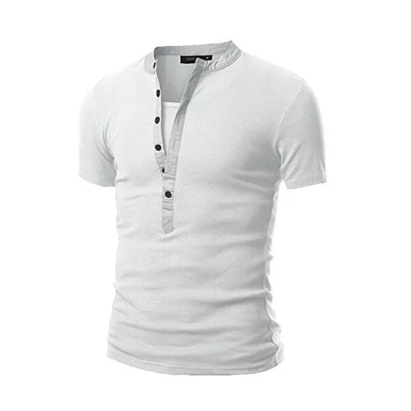 Fashion Urban Slim Layerd-Look Short Sleeve Men's T-shirt