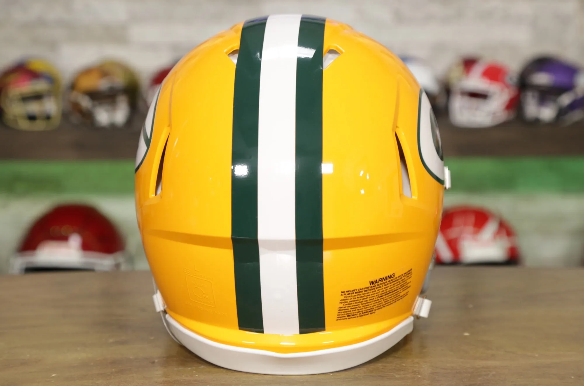 Green Bay Packers Riddell Speed Authentic Helmet - 1961-1979 Throwback