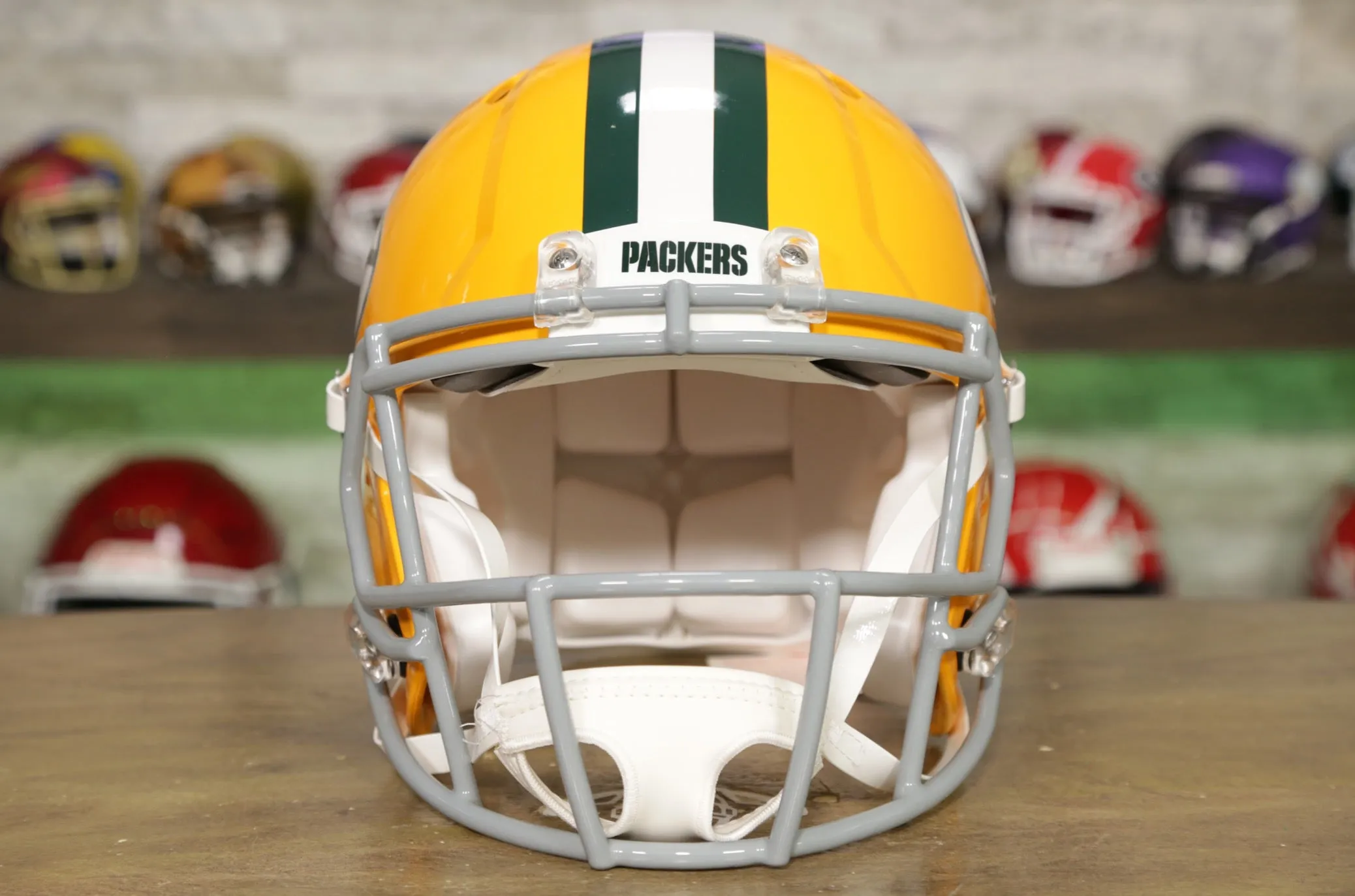 Green Bay Packers Riddell Speed Authentic Helmet - 1961-1979 Throwback