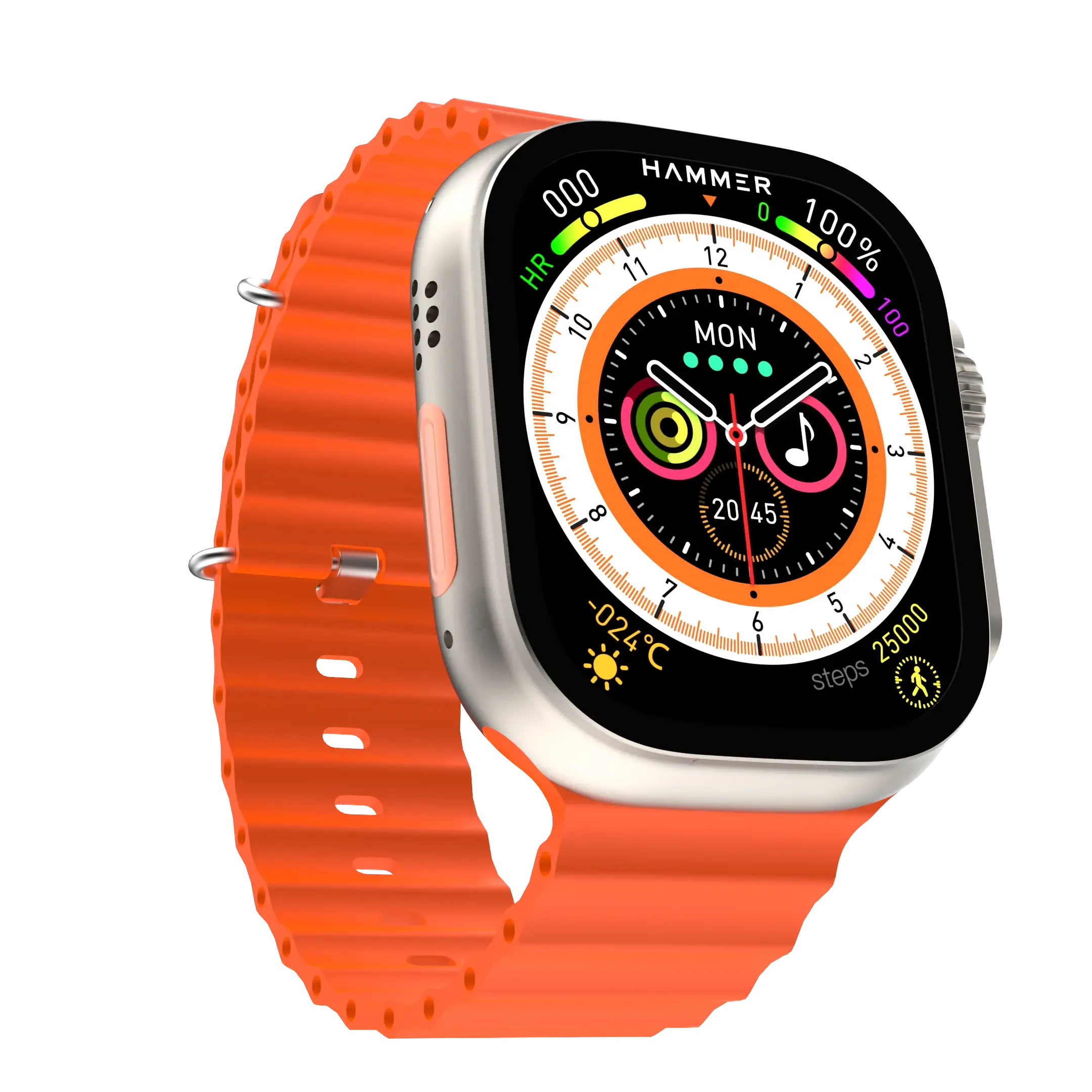 Hammer Ace Ultra Bluetooth Calling smartwatch With largest 1.96 inches Always on Display