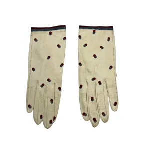 HERMÈS Vintage Leather Women's Gloves - Cream