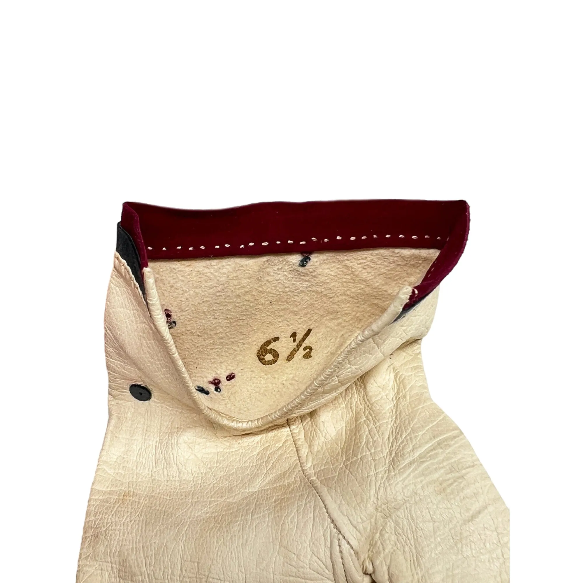 HERMÈS Vintage Leather Women's Gloves - Cream