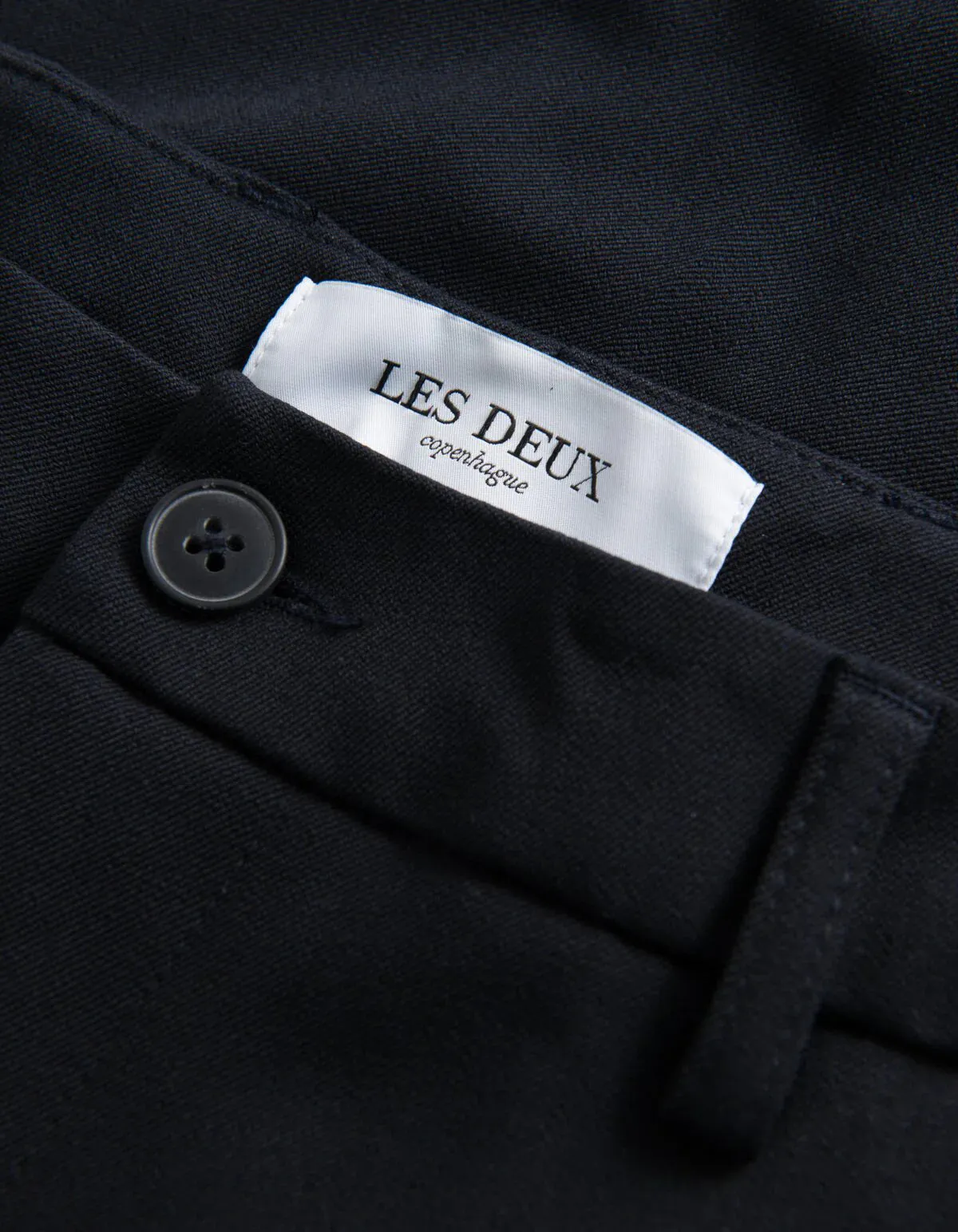 Les Deux Dark Navy Blue Como Straight Leg Pants