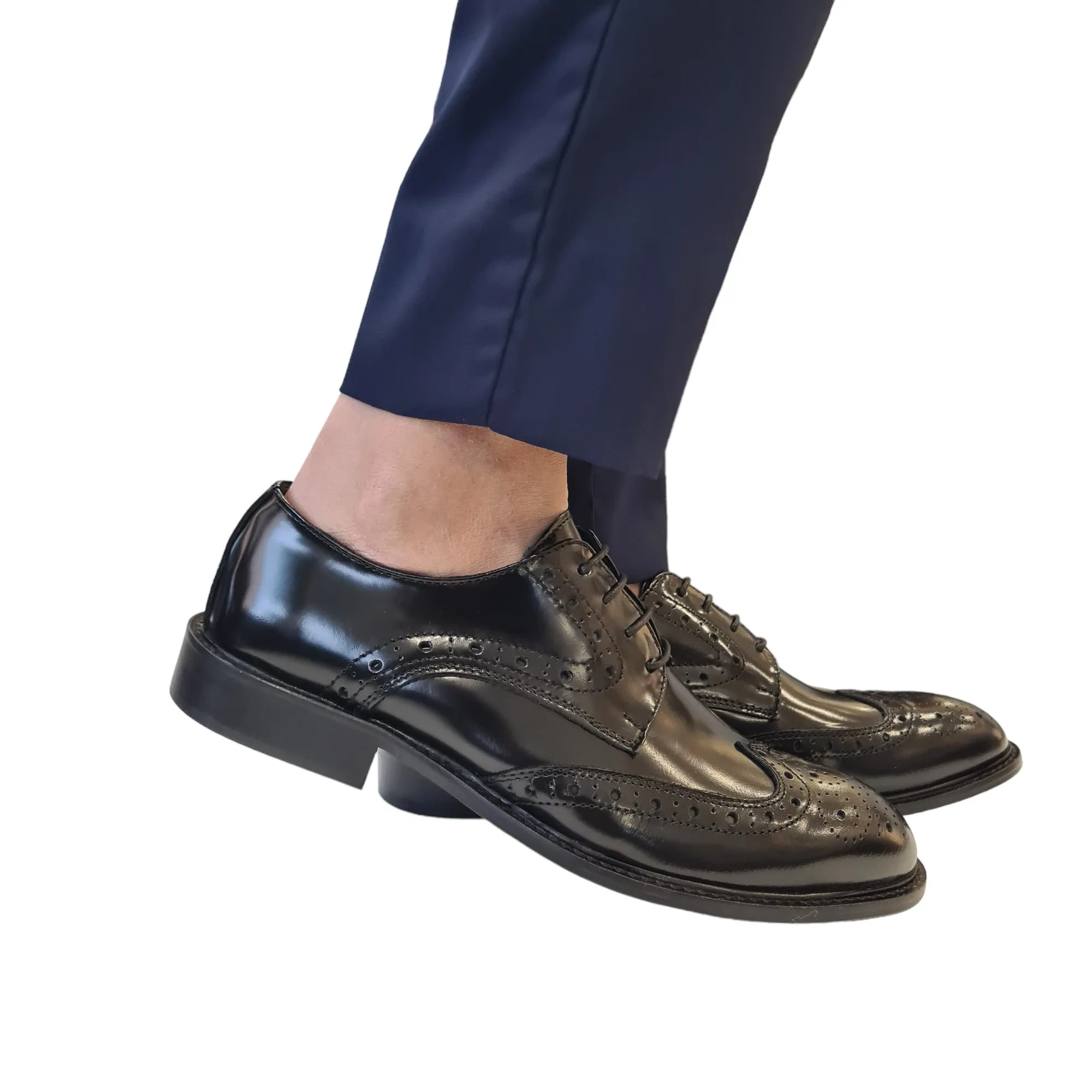 Les Poèmes Uomo Scarpa Elegante stile Duilio Nero Rif.92