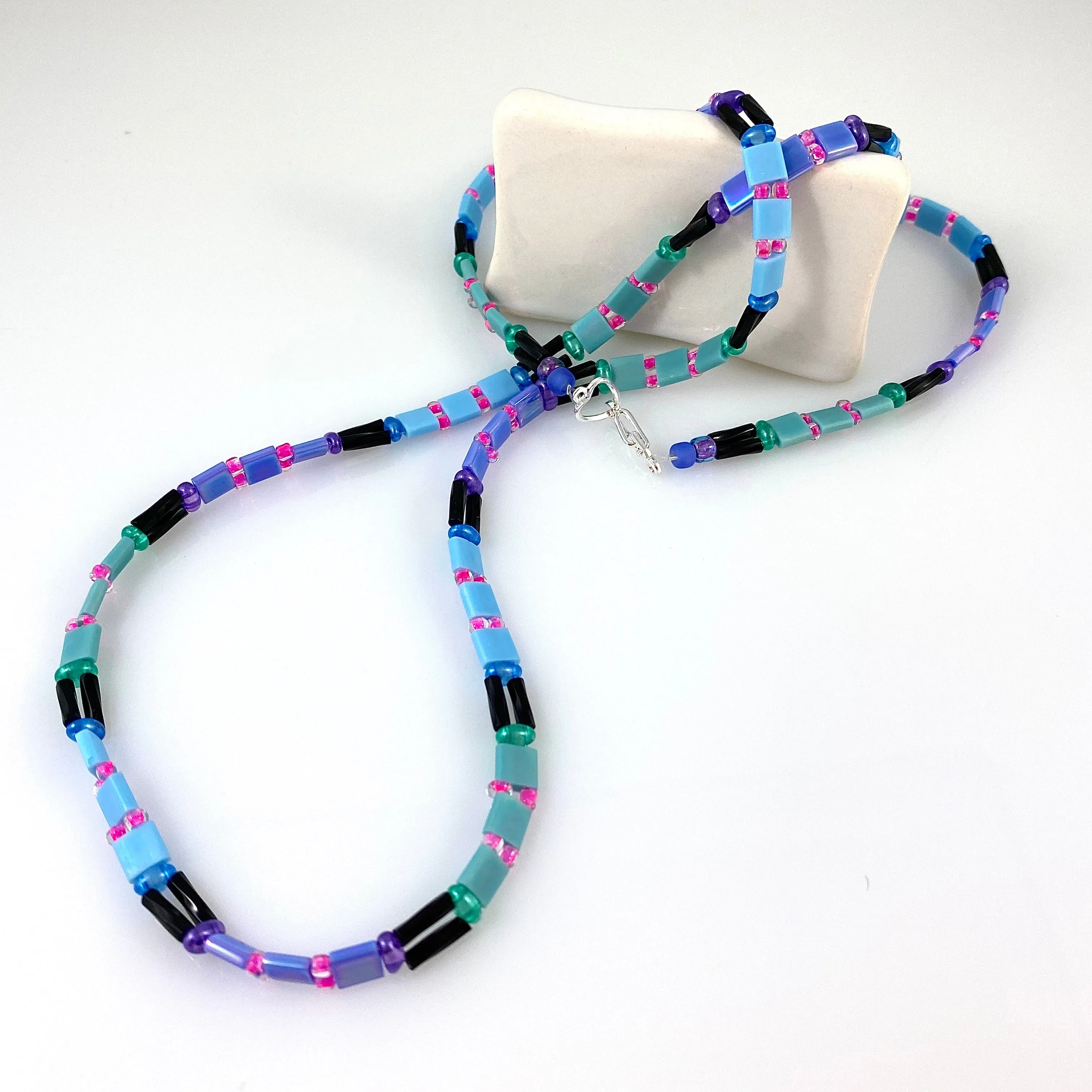 "Tile Wrap" Bracelet - Bubblegum