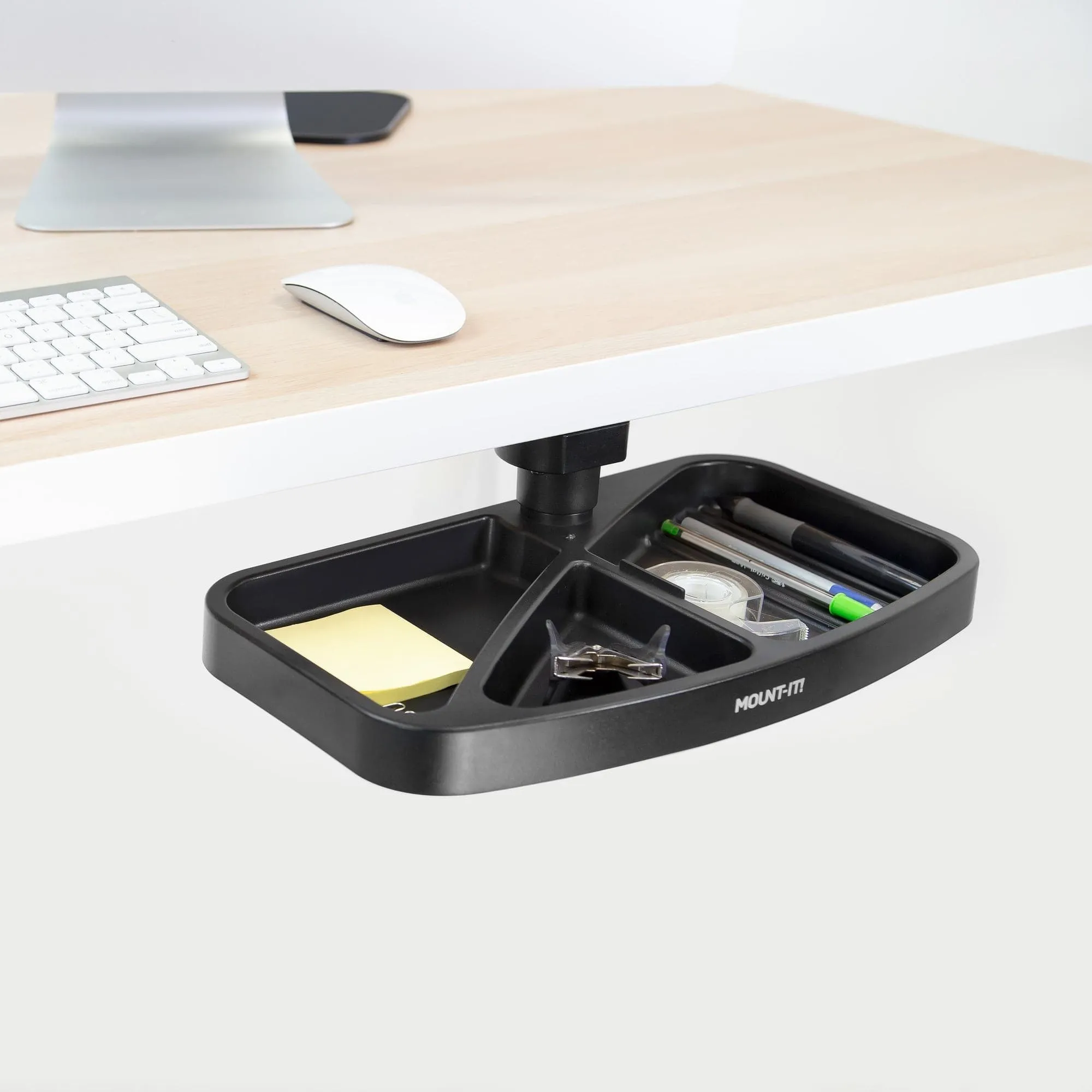 Under Desk Swivel Storage Tray