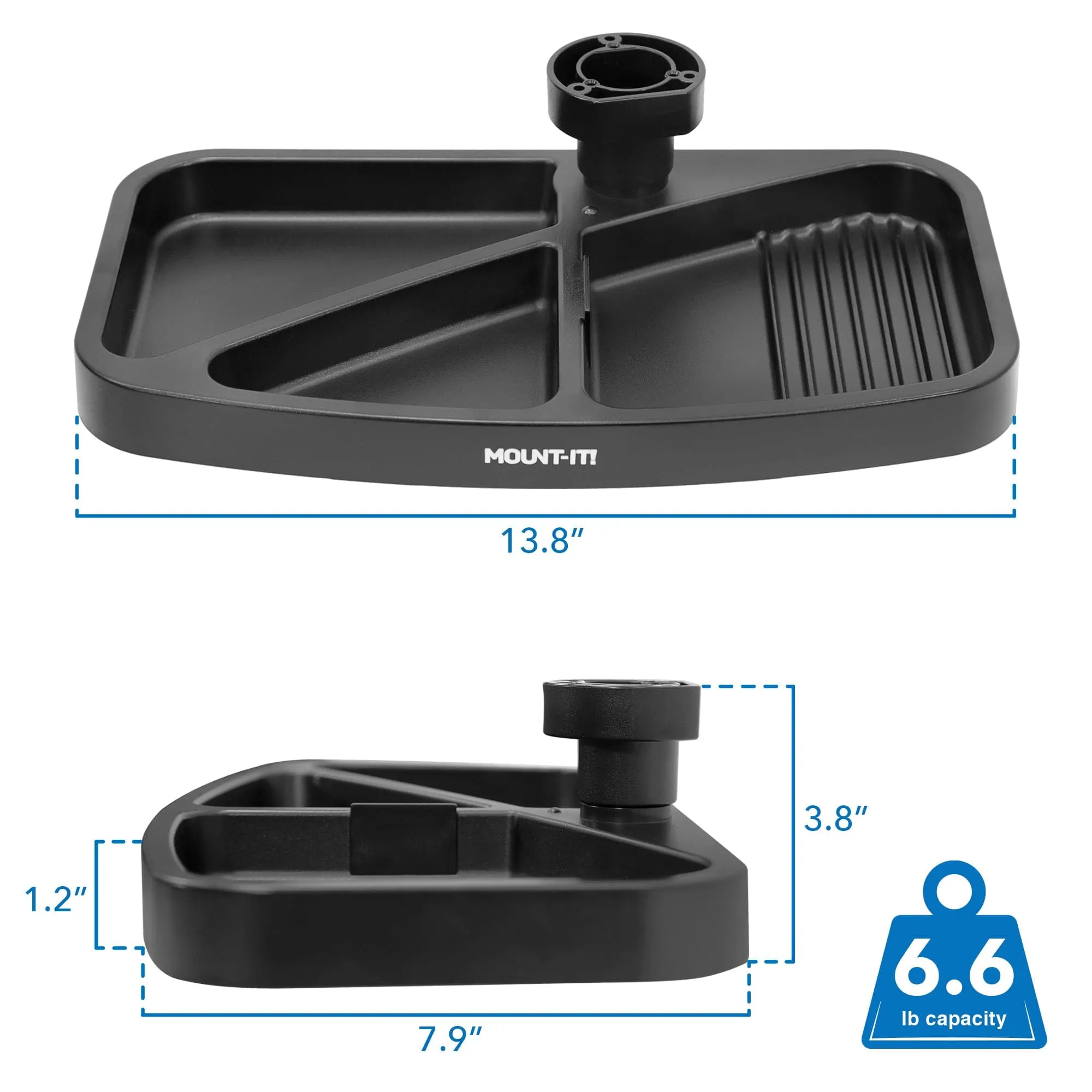 Under Desk Swivel Storage Tray