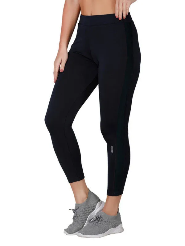 Women Navy Solid Ankle Length Tights - RAD INTENSE TRACK-NY