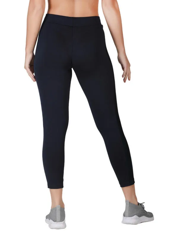 Women Navy Solid Ankle Length Tights - RAD INTENSE TRACK-NY